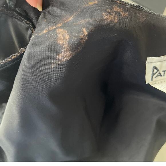 Vintage 80s Patra Soutache Lace Womens Blazer 11/12 Bow Holiday Glam Whimsigoth - Picture 8 of 13